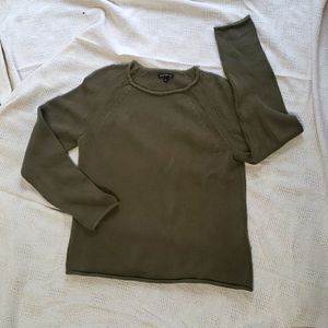 Chunky green j crew mercantile sweater size large